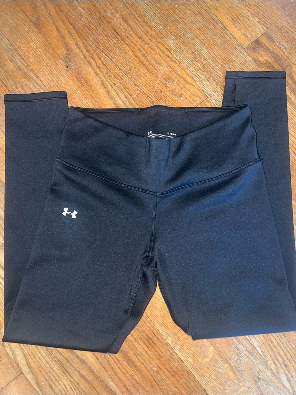 Under Armour Black Women’s Performance Coldgear Compression Leggings Sz L